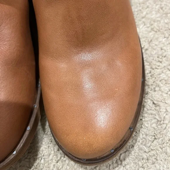 New Beek Leather Falcon Ankle Booties Cognac Brown - Picture 10 of 12